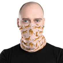 Load image into Gallery viewer, Pink Cheetah Neck Gaiter Mask