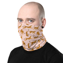 Load image into Gallery viewer, Pink Cheetah Neck Gaiter Mask