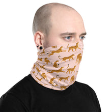 Load image into Gallery viewer, Pink Cheetah Neck Gaiter Mask
