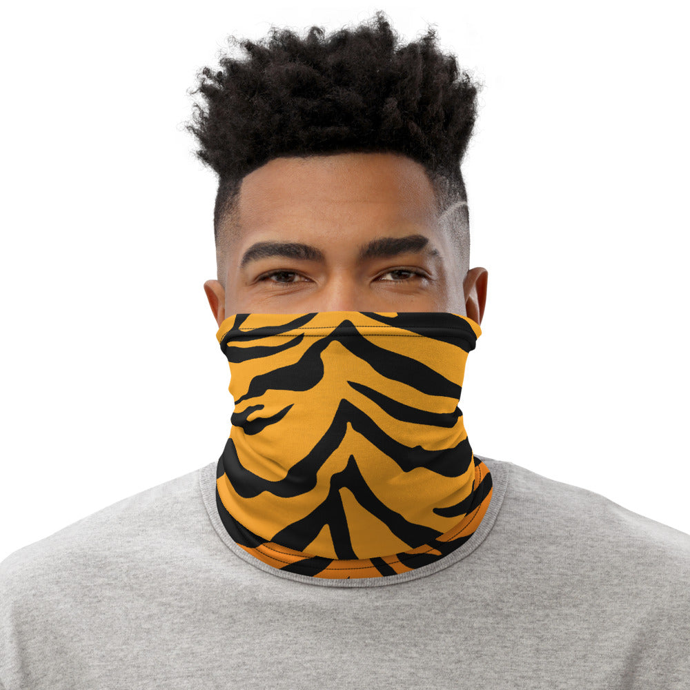 Tiger Print Neck Gaiter & Face Mask